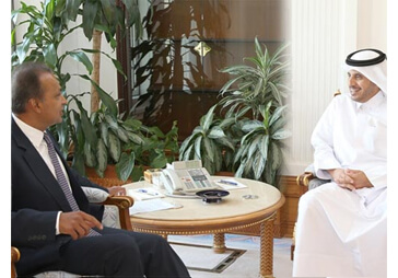 India's economic interests have no borders. Our Chairman meets Qatar PM & other leaders to explore co-operation